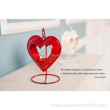 Heart shape made candle holder For Rest Room